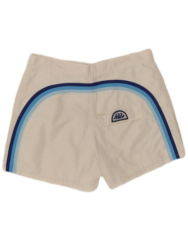 SUNDEK Short de Bain Homme Blanc Moyen