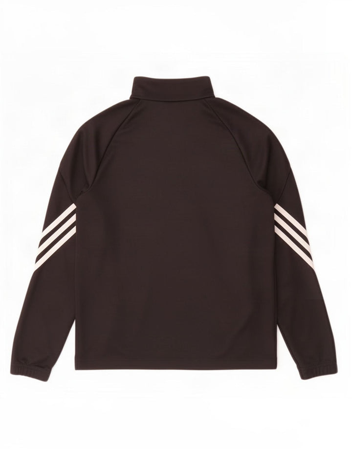 Adidas Haut de survêtement Climalite Zip Neck pour garçon 11-12 ans Noir