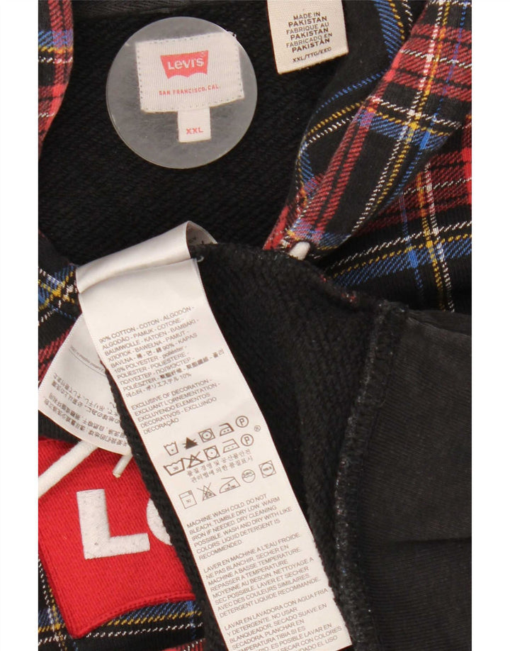 Levi's Graphic Hoodie Jumper 2XL Homme Multicolore Carreaux Coton