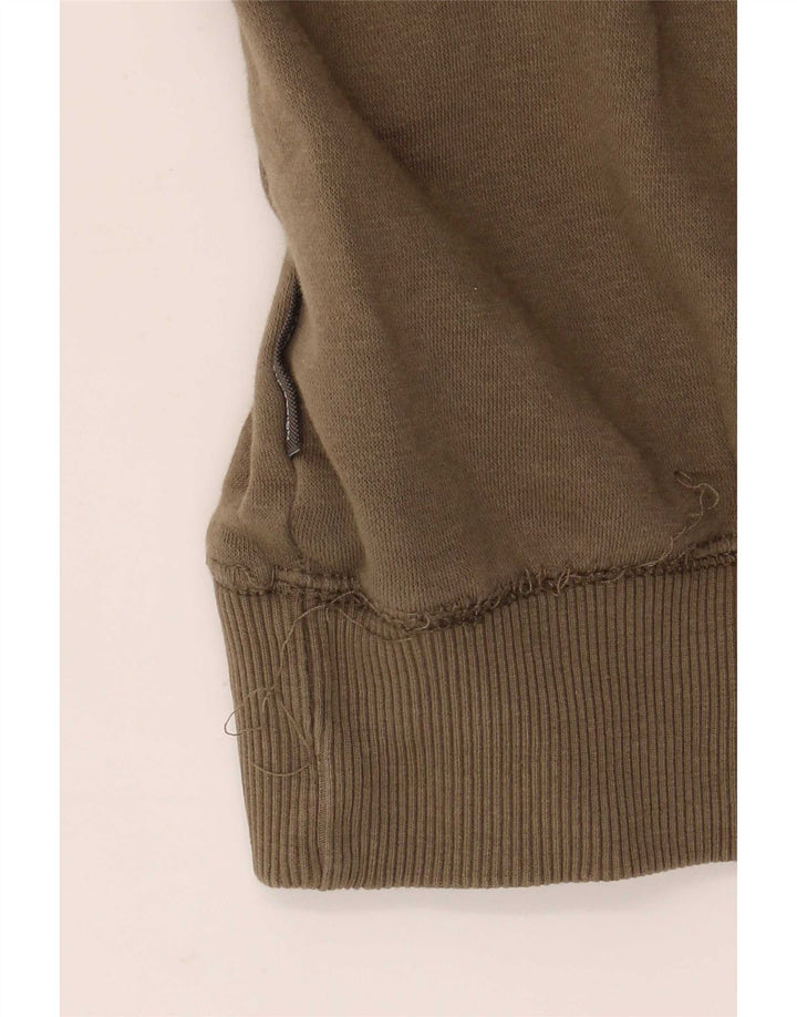 French Connection Pull à Capuche Homme Kaki Moyen Coton