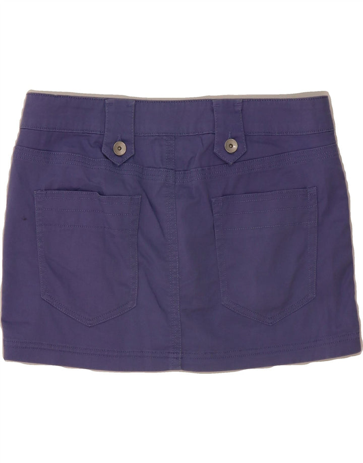 BENETTON Womens Mini Skirt IT 42 Medium W32  Purple Cotton Vintage Benetton and Second-Hand Benetton from Messina Hembry 