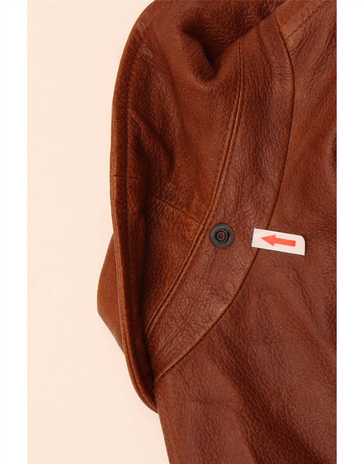 Pirbos Veste en cuir pour homme IT 58 4XL Marron