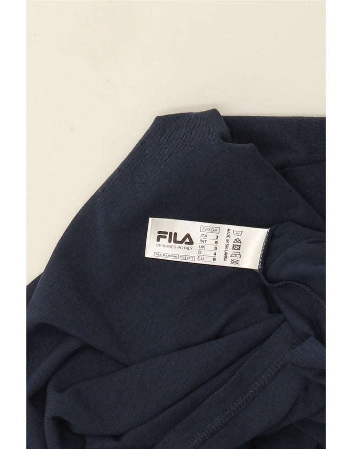 Fila T-Shirt Homme Haut Petit Bleu Marine Coton