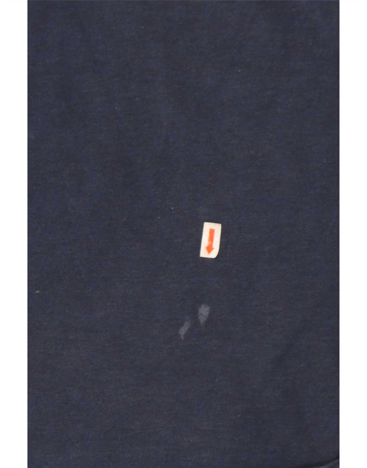 Superdry T-Shirt Graphique à Manches Longues Homme Bleu Marine Moyen