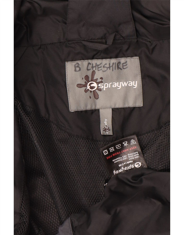 Veste de pluie à capuche Sprayway Garçon 12-13 ans Noir Polyester