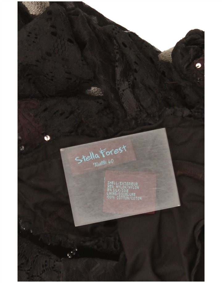 Stella Forest Jupe trapèze pour femme EU 40 Medium W30 Nylon floral noir
