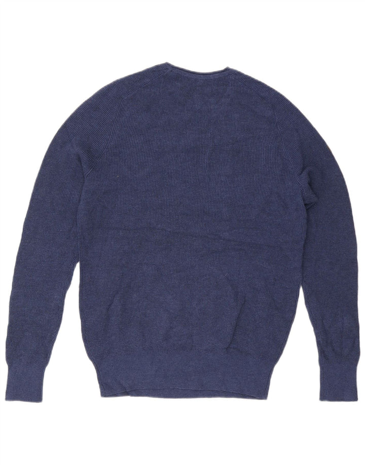 Superdry Pull à col rond XL Bleu marine Viscose