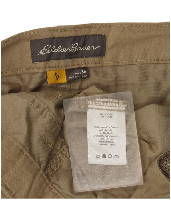 EDDIE BAUER Short Cargo Homme W36 Grand Coton Beige