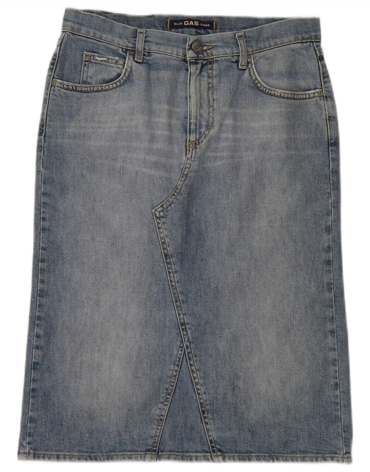 Gas Jupe en Jean Femme Petite W28 Bleu Coton