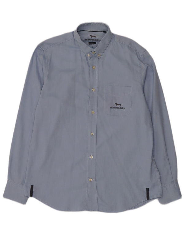 Harmont & Blaine Chemise Regular Fit Homme Bleu Coton