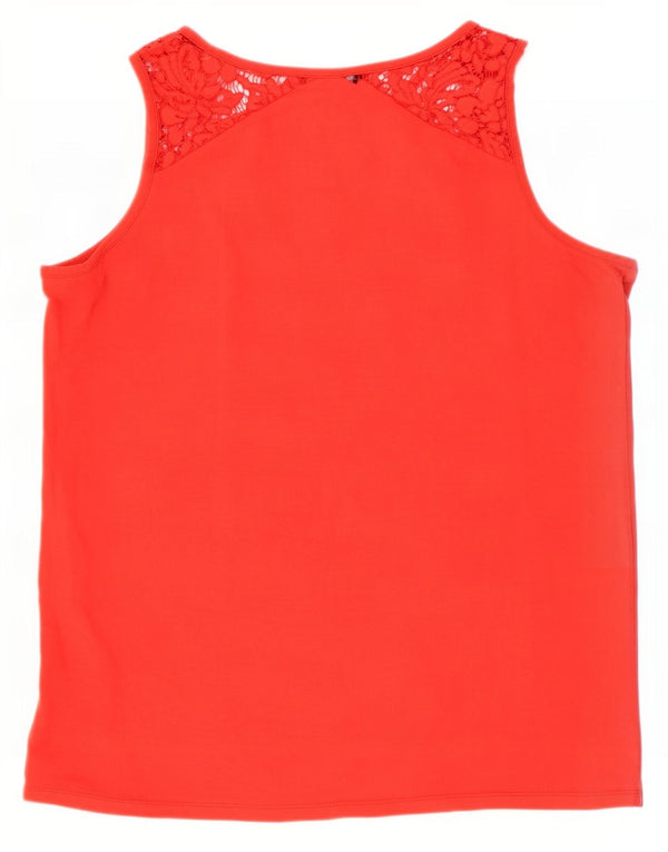 Liu Jo Débardeur graphique pour femme UK 16 Grand Rouge Floral