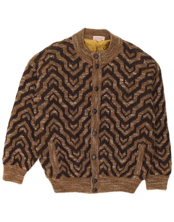 Rodrigo Pull Cardigan Homme XL Marron Géométrique