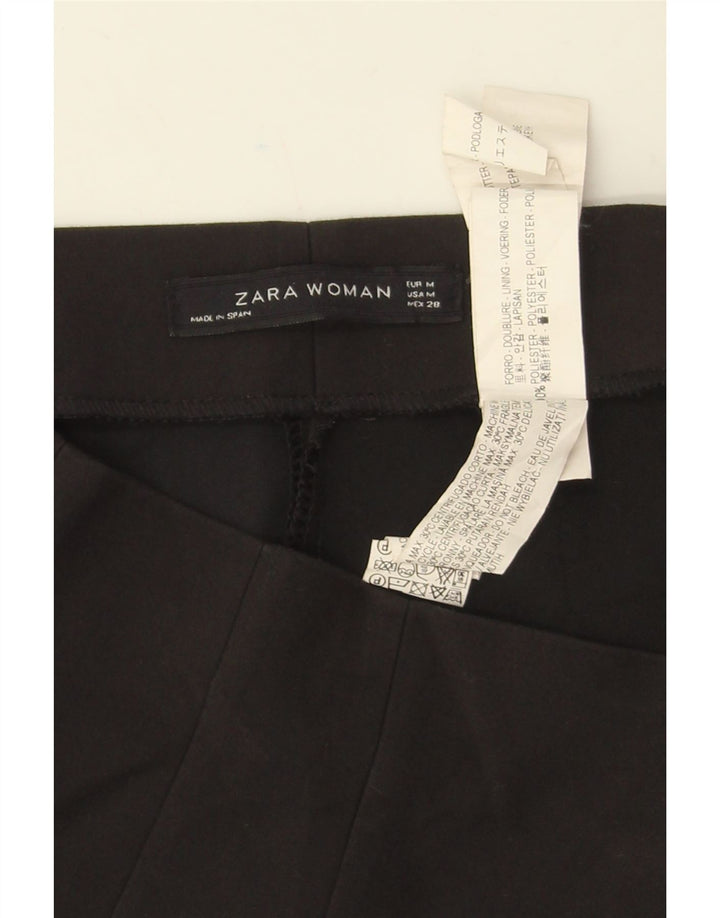 Zara Short décontracté taille haute pour femme Medium W30 Noir Polyester