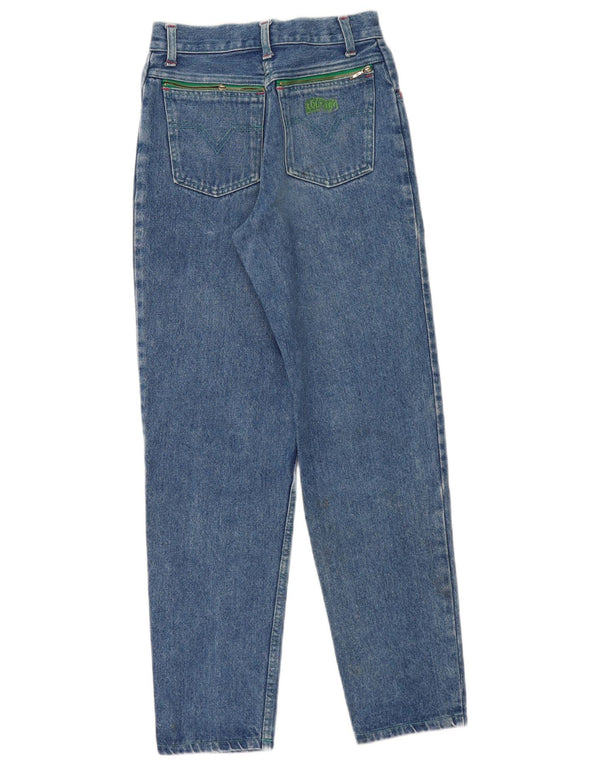 Country Jeans Fuselés Femme IT 40 Small W24 L29 Bleu Coton