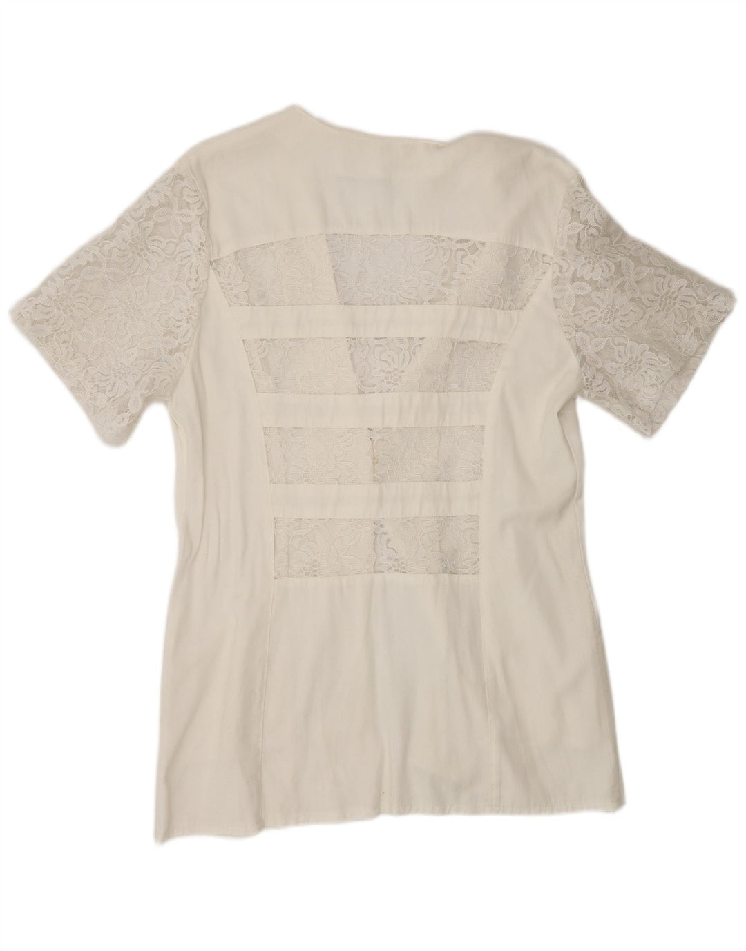 Paola Veste blazer à manches courtes pour femme 1 bouton UK 12 Medium Blanc Floral