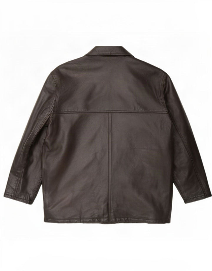 Bayside Veste en cuir pour homme UK 38 Marron moyen