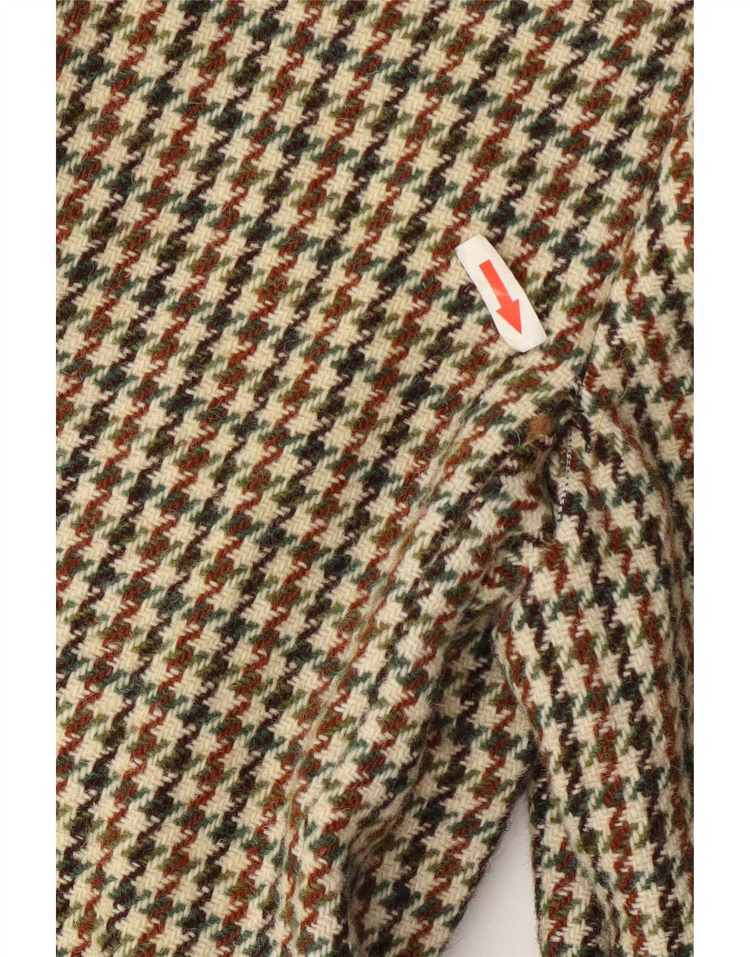 Harris Tweed Veste blazer longue pour homme UK 38 pied-de-poule vert moyen