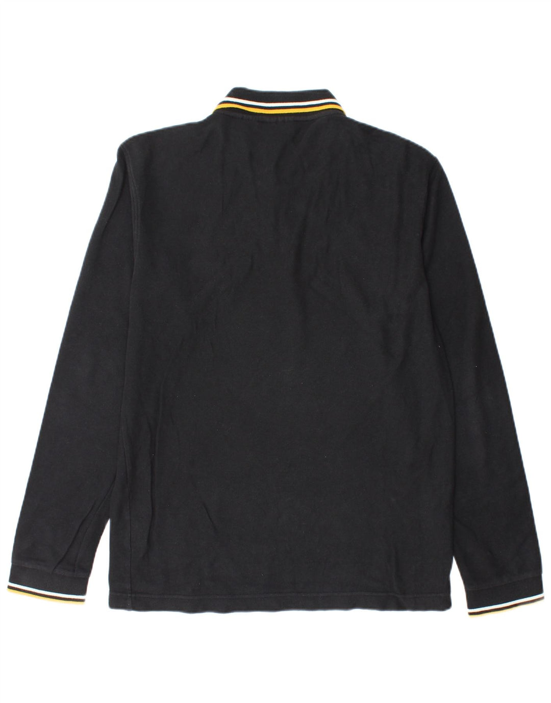 Fila Polo à Manches Longues Homme Noir Moyen Coton