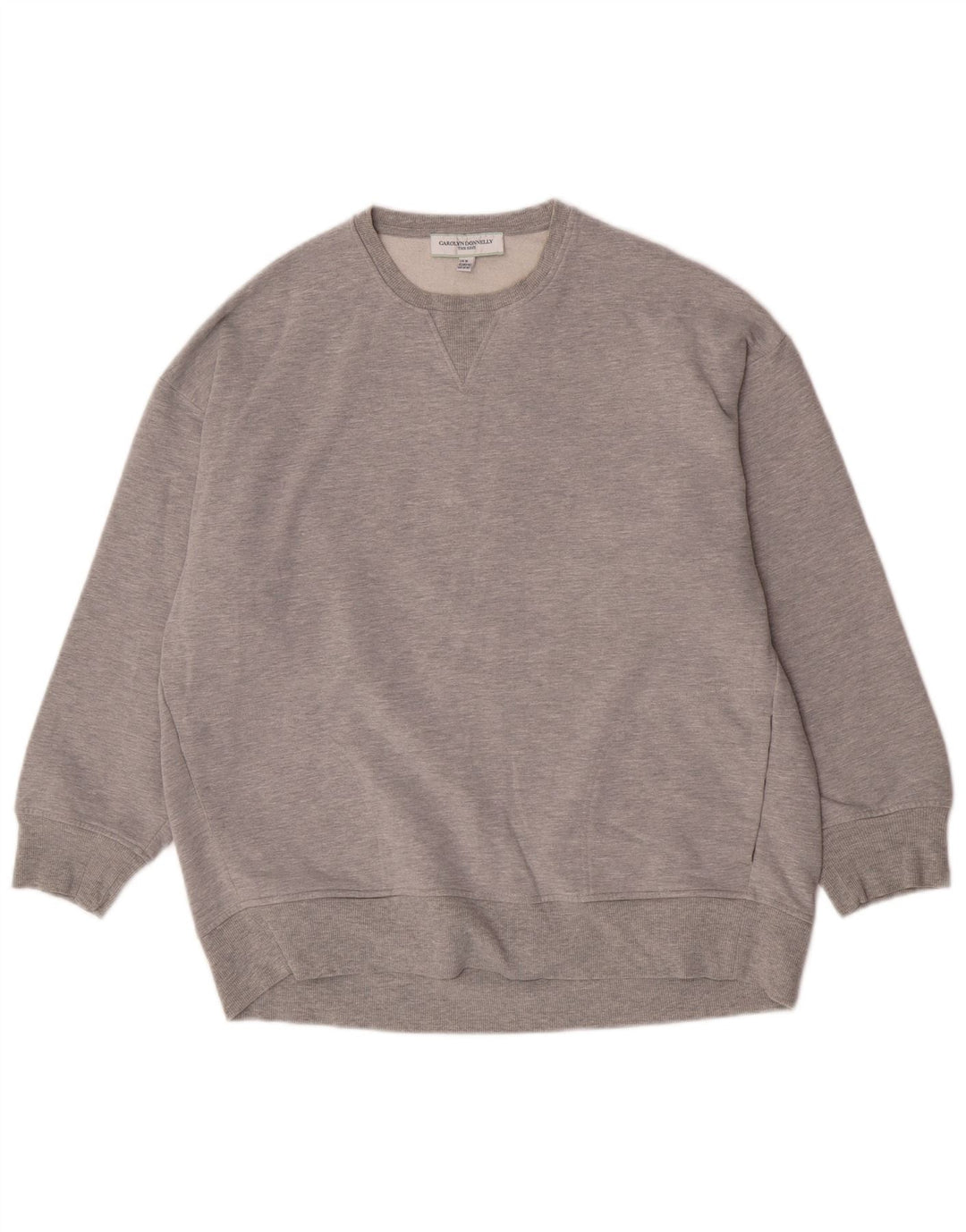 Carolyn Donnelly Sweat-shirt surdimensionné pour femme UK 14 Gris moyen