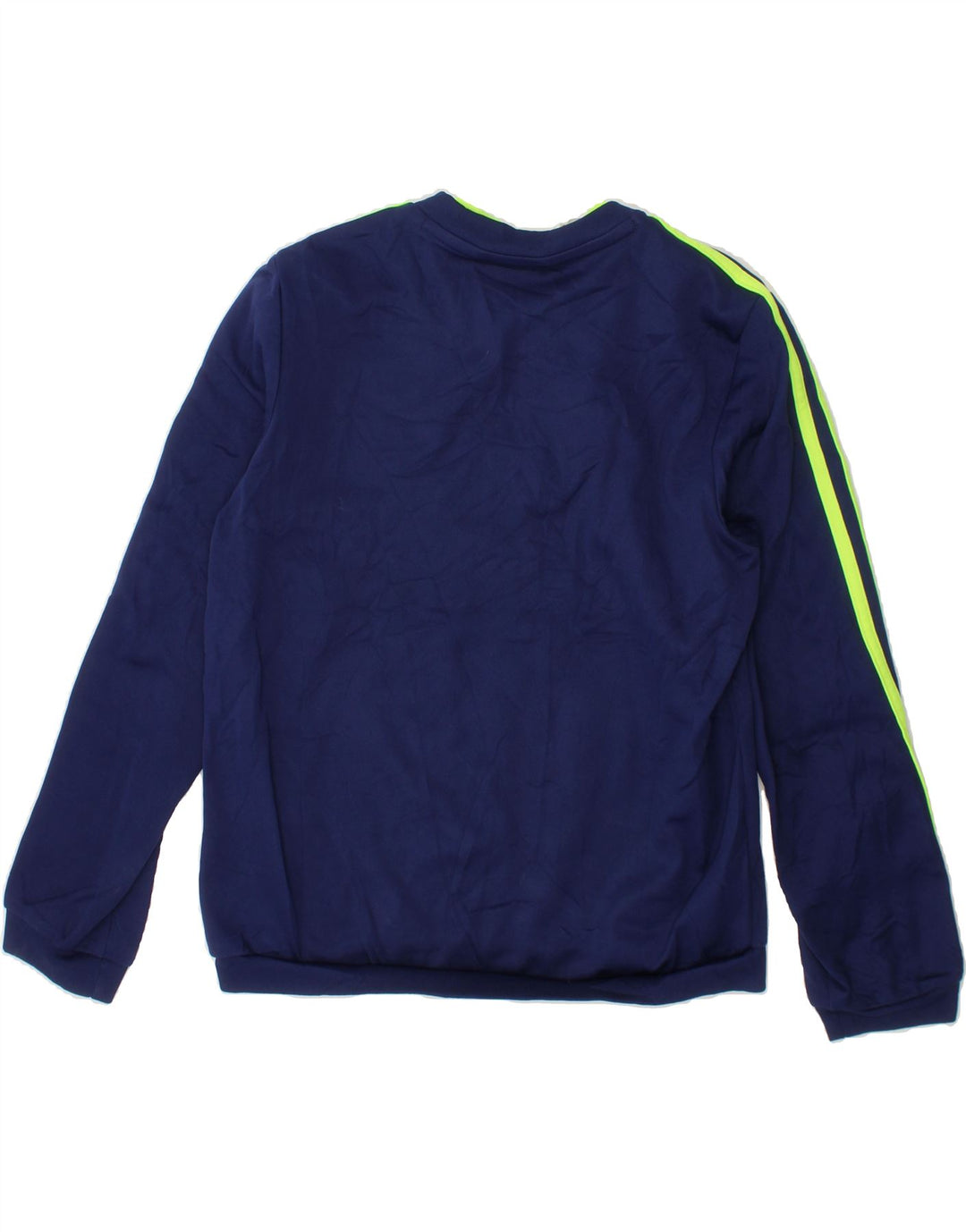 ADIDAS Boys Graphic Sweatshirt Jumper 9-10 Years Medium Navy Blue Vintage Adidas and Second-Hand Adidas from Messina Hembry 
