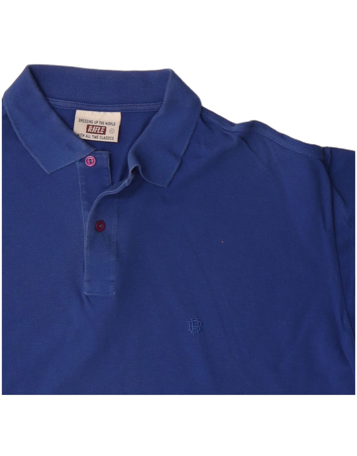 RIFLE Polo Homme XL Bleu Coton