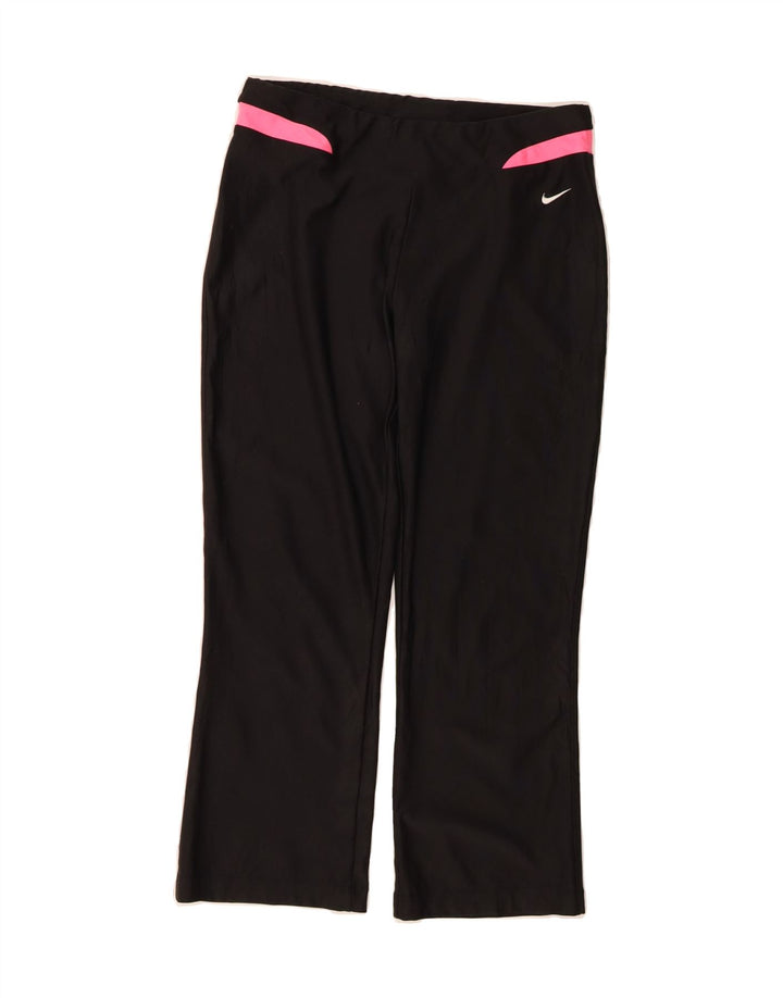 NIKE Womens Tracksuit Trousers US 4/6 Small Black Polyester Vintage Nike and Second-Hand Nike from Messina Hembry 