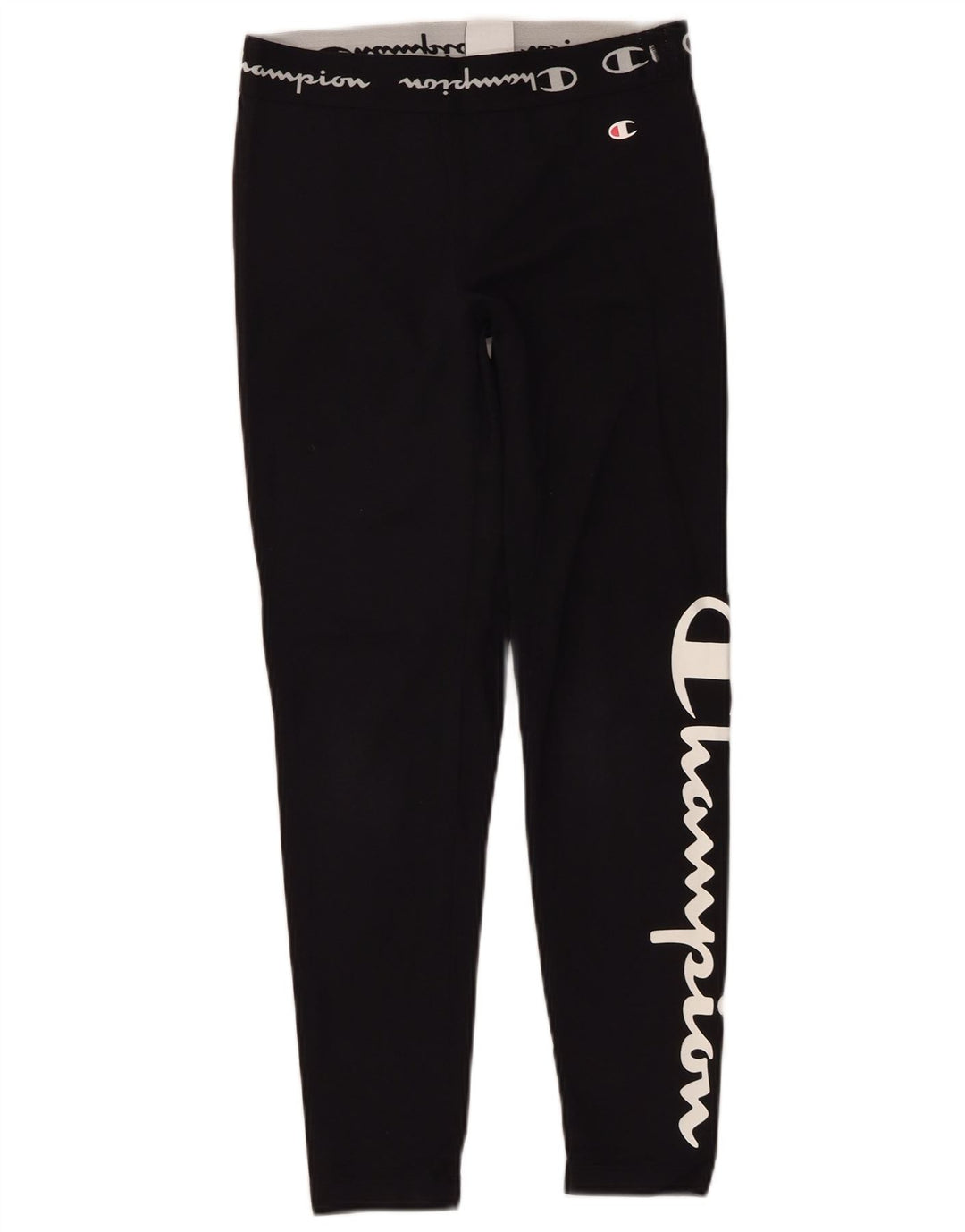 CHAMPION Leggings graphiques pour femmes UK 4 XS Coton noir