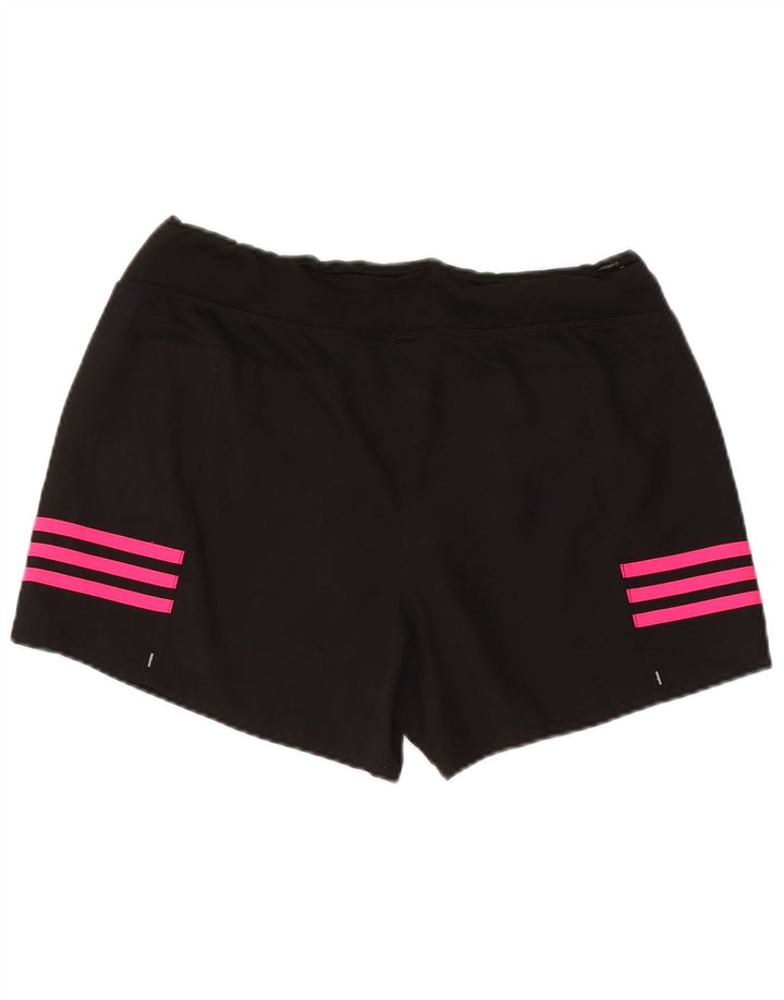 ADIDAS Short de sport pour femme UK 14 Polyester noir moyen