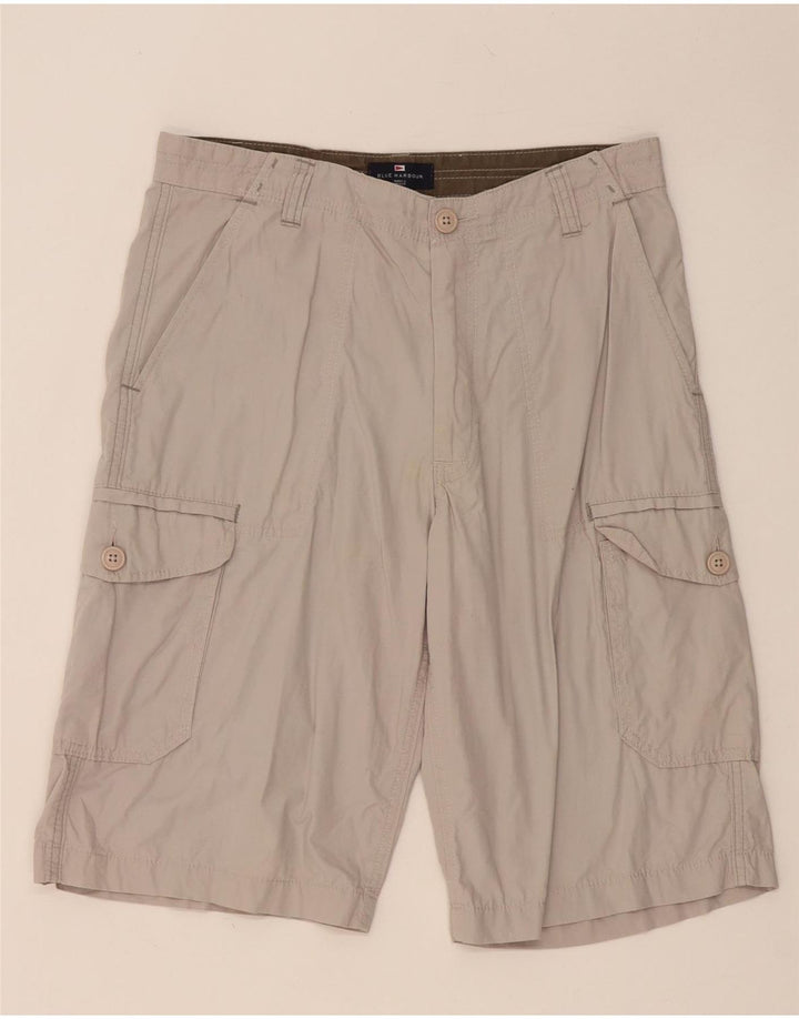 MARKS & SPENCER Short Cargo Homme W32 Gris Moyen Coton