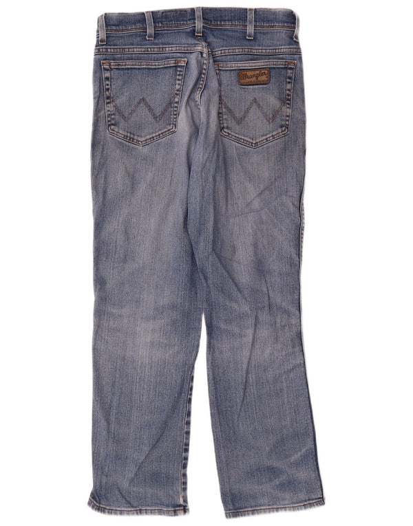 Wrangler Jean Droit Texas Stretch Homme W34 L30 Bleu Coton