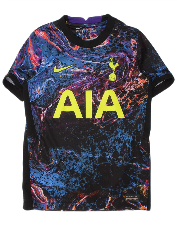 NIKE Garçons Tottenham Hotspur Graphic T-Shirt Top 8-9 ans Petit Noir