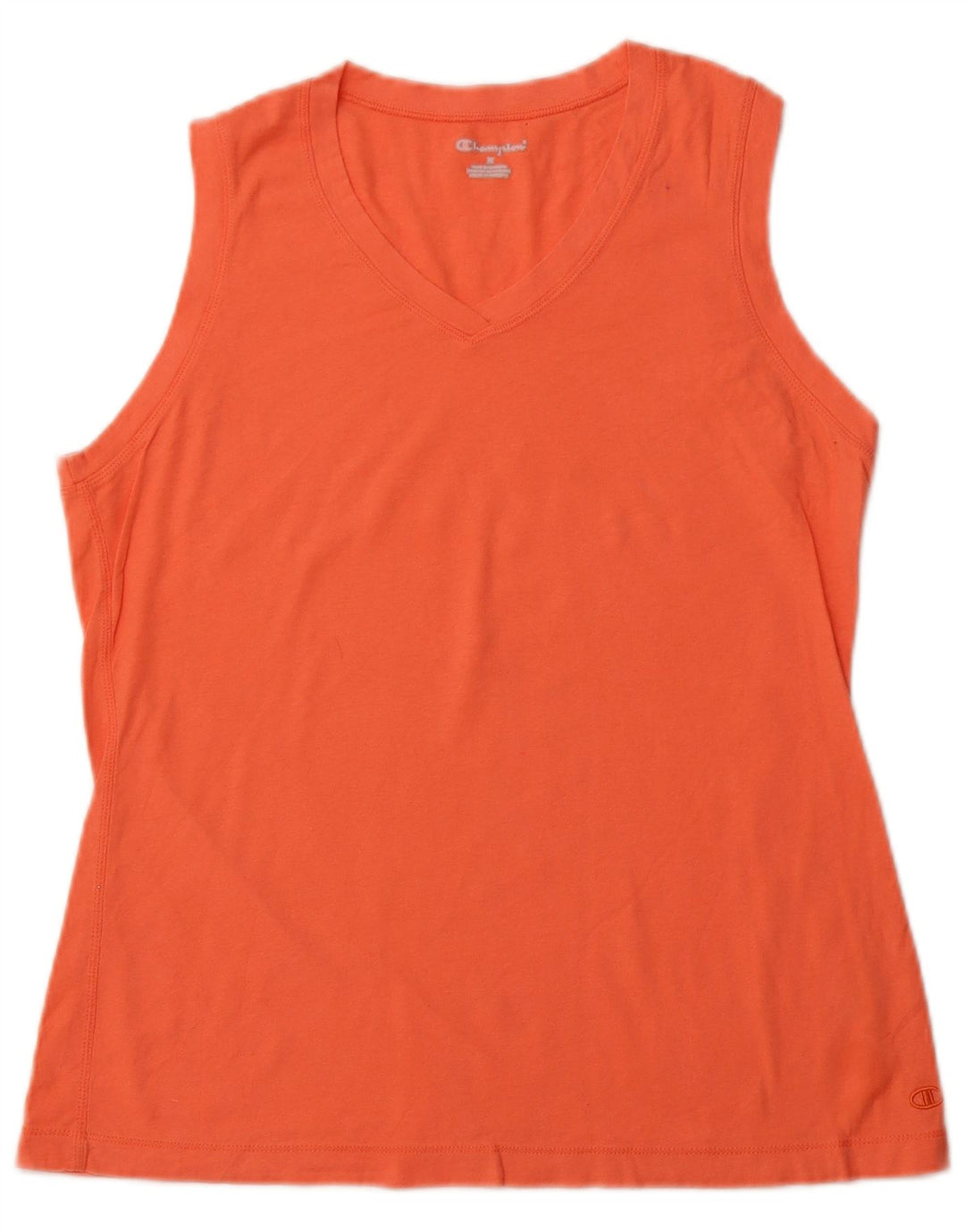CHAMPION Débardeur Femme UK 14 Coton Orange Moyen