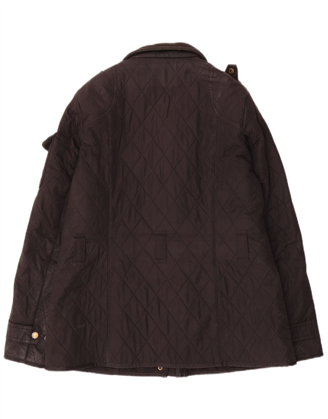 Barbour Veste matelassée pour femme UK 14 Large Noir Polyester