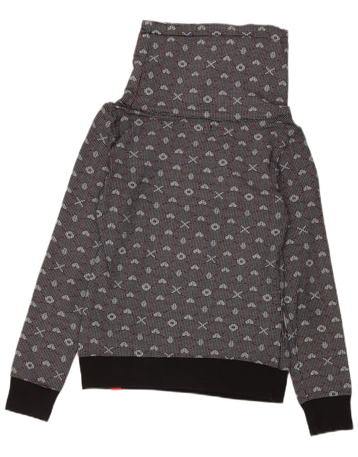 Converse Sweat-shirt graphique pour femme UK 12 Gris moyen géométrique