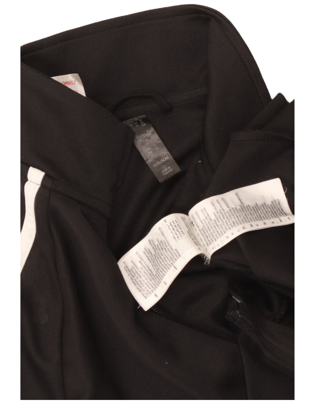 ADIDAS Boys Aeroready Tracksuit Top Jacket 11-12 Years Black Polyester