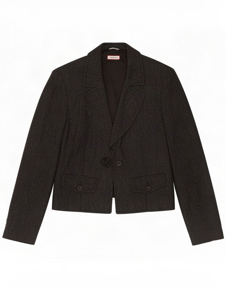 Max & Co. Veste blazer à 1 bouton pour femme UK 12 Gris moyen