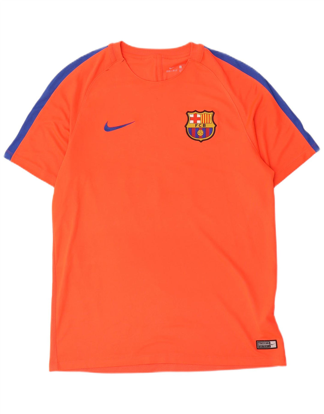 Nike T-shirt graphique Barcelona pour homme, grand, en polyester color block, orange