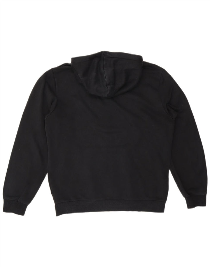 Puma Pull à capuche pour homme en coton noir moyen