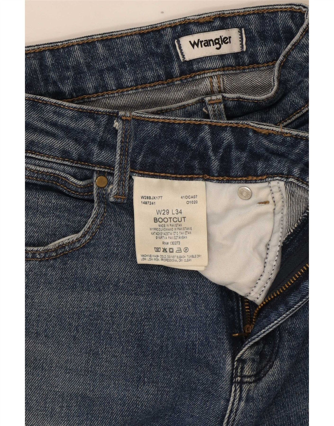Wrangler Jean Bootcut Femme W29 L34 Bleu Coton