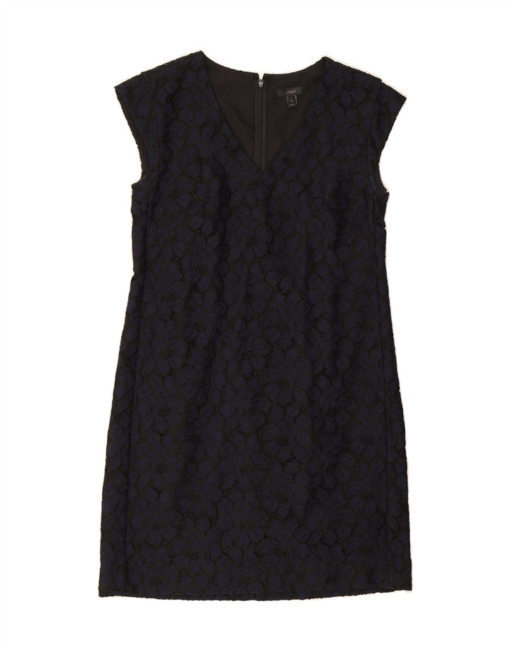 J. CREW Womens Sheath Dress US 8 Medium Navy Blue Floral Vintage J. Crew and Second-Hand J. Crew from Messina Hembry 