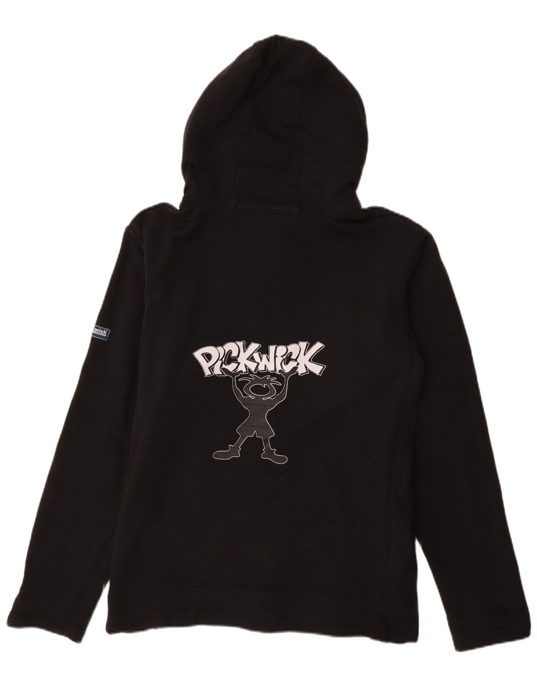 Pickwick Pull à Capuche Zippé Graphique Homme Noir Moyen Coton