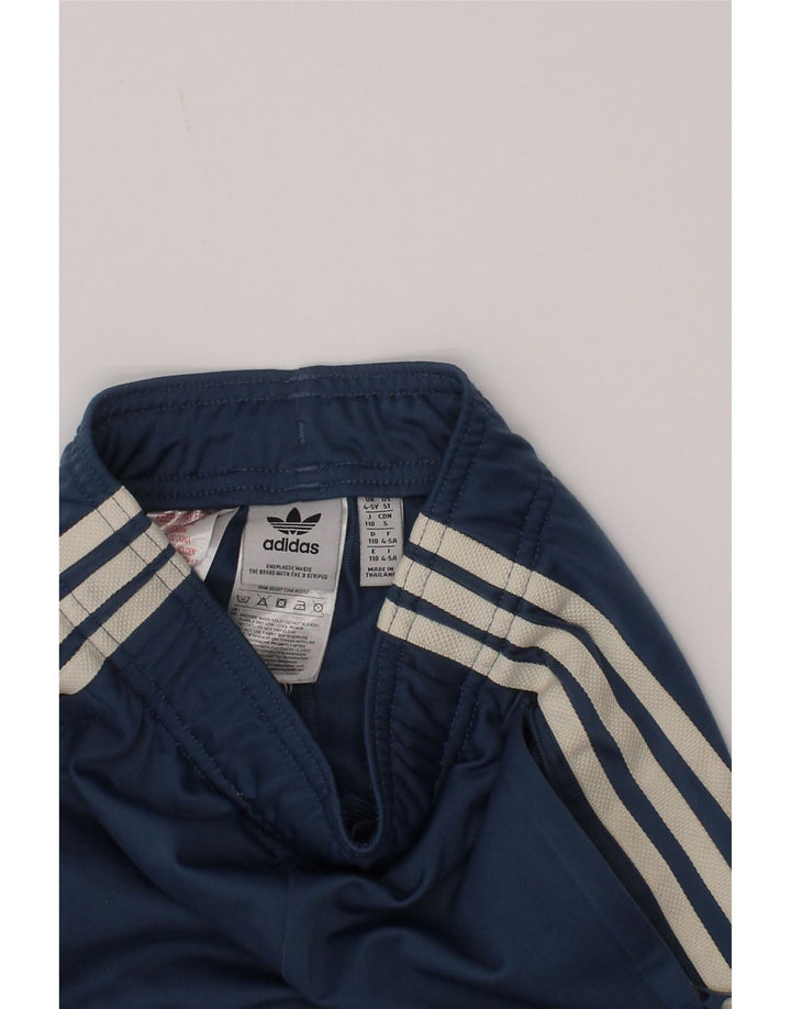 Adidas Pantalon de Survêtement Garçon Joggers 4-5 ans Bleu Marine Polyester
