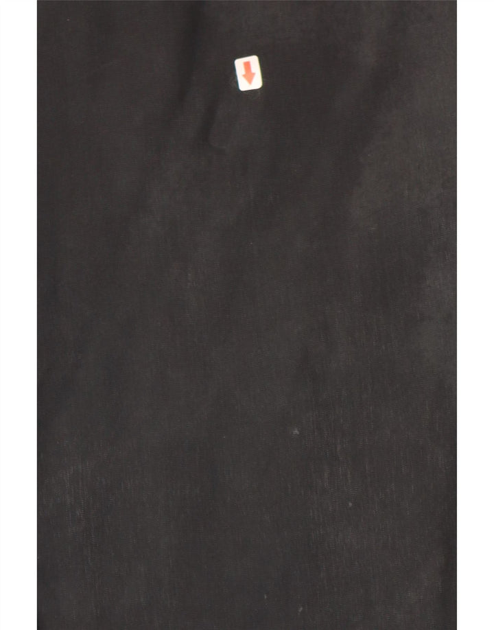 VINTAGE Gilet Femme UK 12 Moyen Bleu Marine Floral