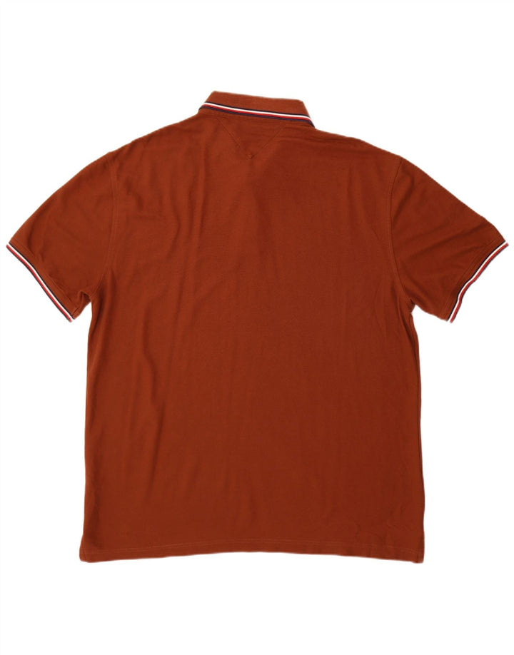 Tommy Hilfiger Polo coupe classique pour homme 2XL en coton marron