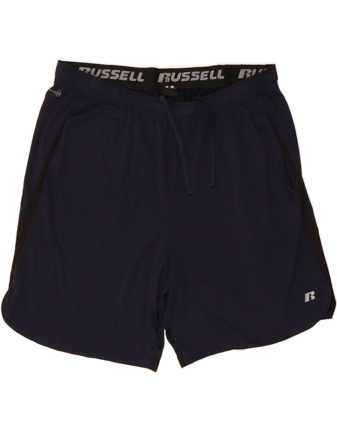 RUSSELL ATHLETIC Mens Sport Shorts XL  Navy Blue Vintage Russell Athletic and Second-Hand Russell Athletic from Messina Hembry 