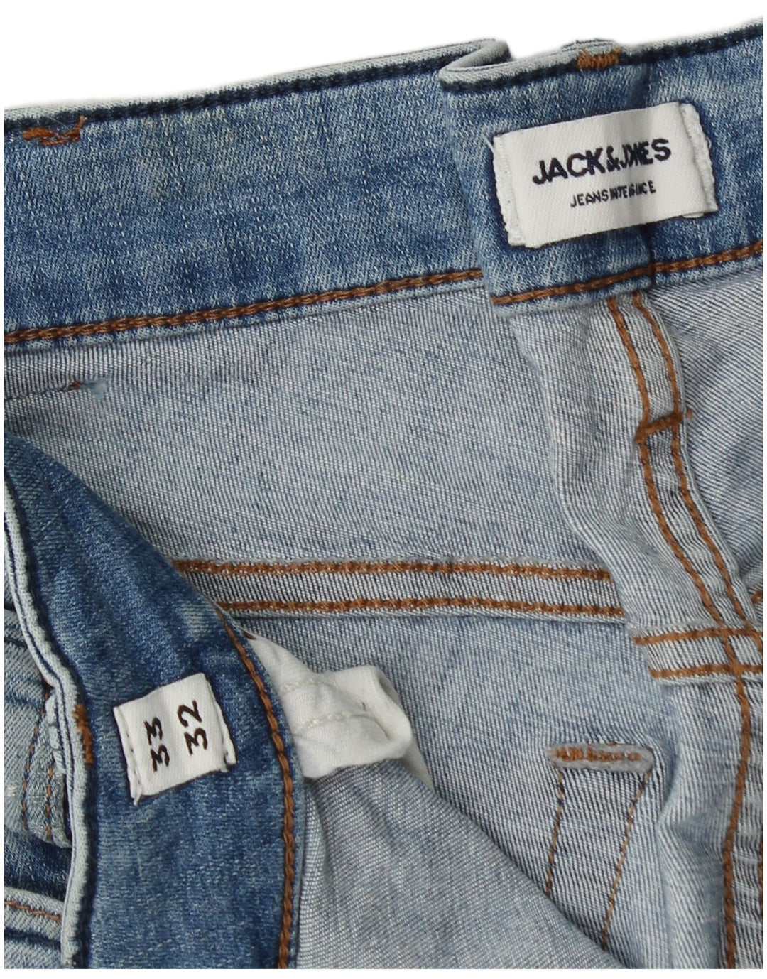 JACK & JONES Jean Slim GLENN W33 L32 Homme Bleu Coton