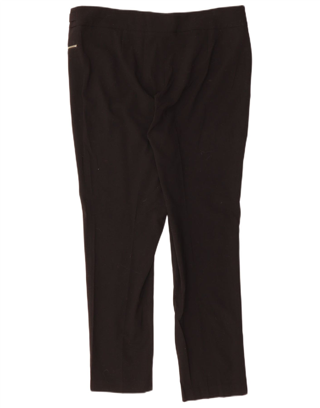 CALVIN KLEIN Pantalon décontracté slim pour femme US 12 Large W36 L30 Noir