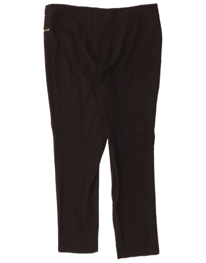 CALVIN KLEIN Pantalon décontracté slim pour femme US 12 Large W36 L30 Noir