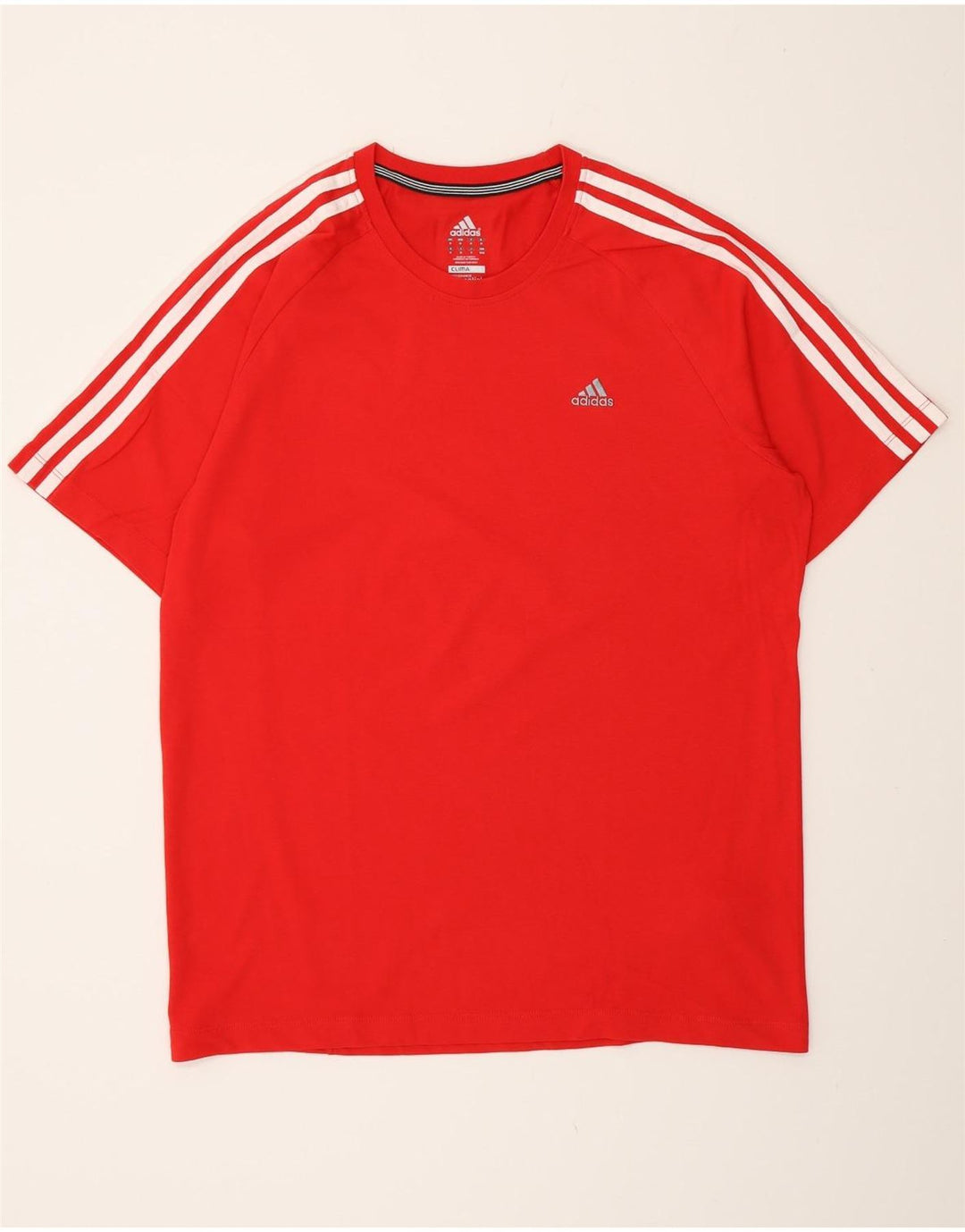 Adidas Homme Clima 365 T-Shirt Haut Rouge Moyen Coton