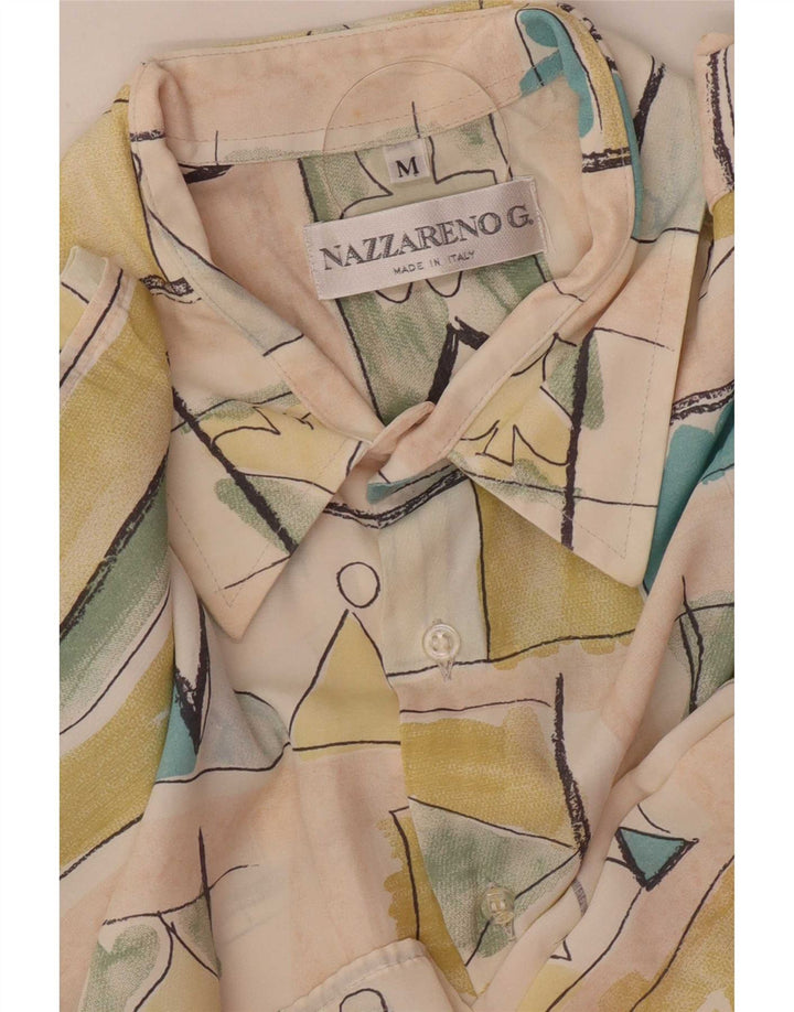 Nazzareno G. Chemise à manches courtes à motif abstrait pour homme, multicolore moyen